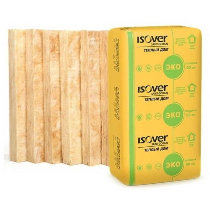Утеплитель Isover Изовер Тёплый Дом Плита 50х610х1170 в Колтушах